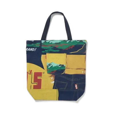 Levi's 150th Anniversary Banner Print Model Limited Edition Toto Bag "Dark Indigo"