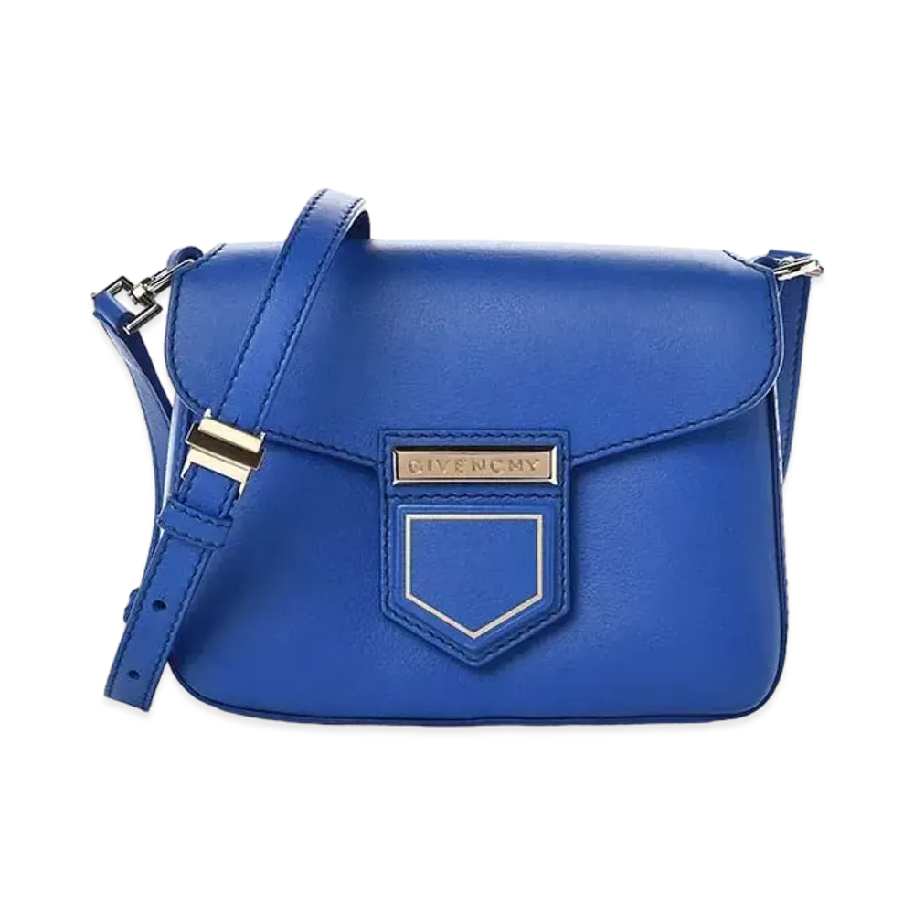 GIVENCHY Nobile Leather Shoulder Bag "Blue"