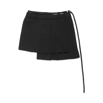 Acne Studios Asymmetric Pleated Skirt "Black"