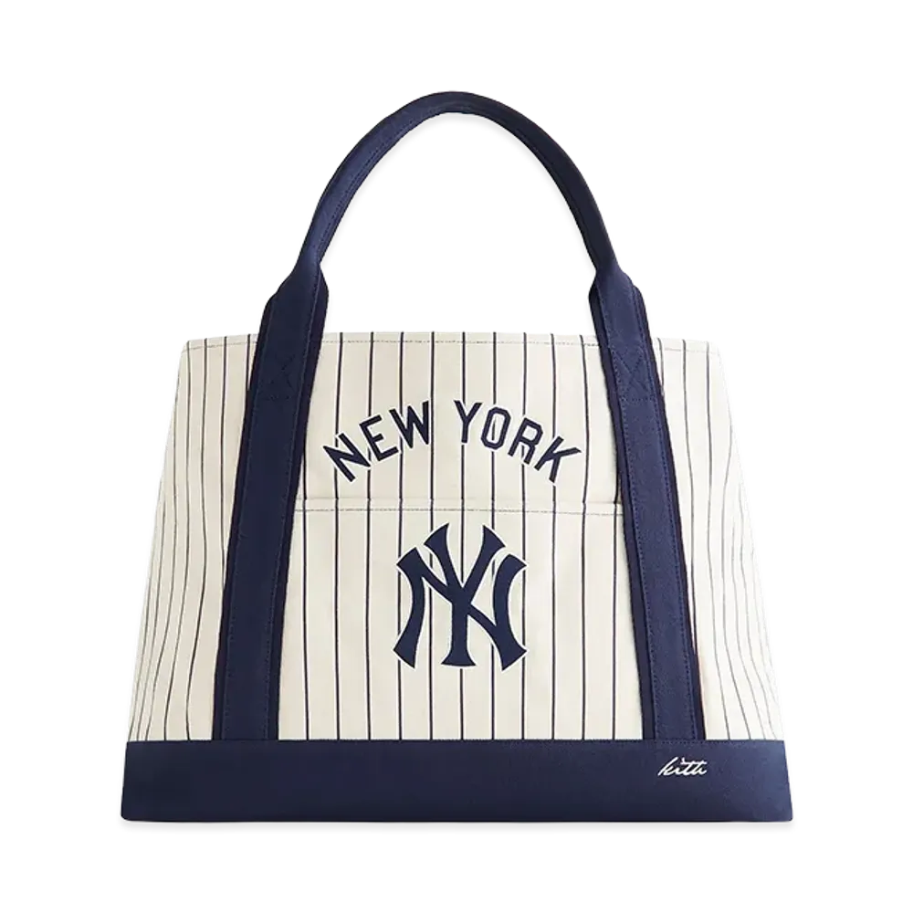 Kith x the New York Yankees Pinstripe Tote Bag "Sandrift"