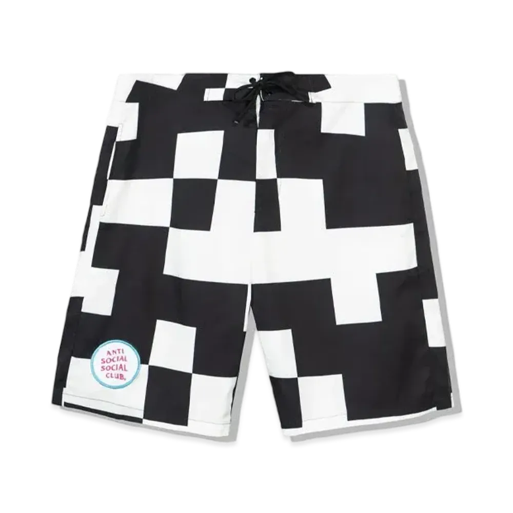 ANTI SOCIAL SOCIAL CLUB Kook Board Shorts "Black/White"
