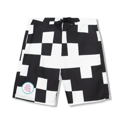ANTI SOCIAL SOCIAL CLUB Kook Board Shorts "Black/White"