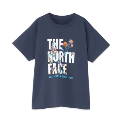 The North Face Kids Short Sleeve Flower Graphic Tee "Urban Navy"