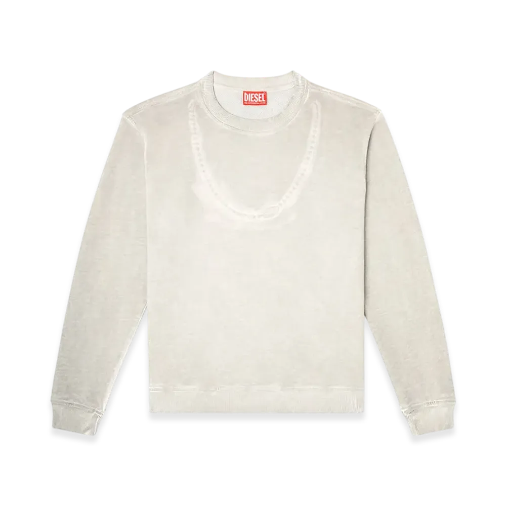 Diesel F-Normy-S2 Pullover Sweatshirt "Light Grey"