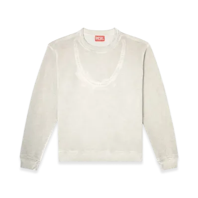 Diesel F-Normy-S2 Pullover Sweatshirt "Light Grey"