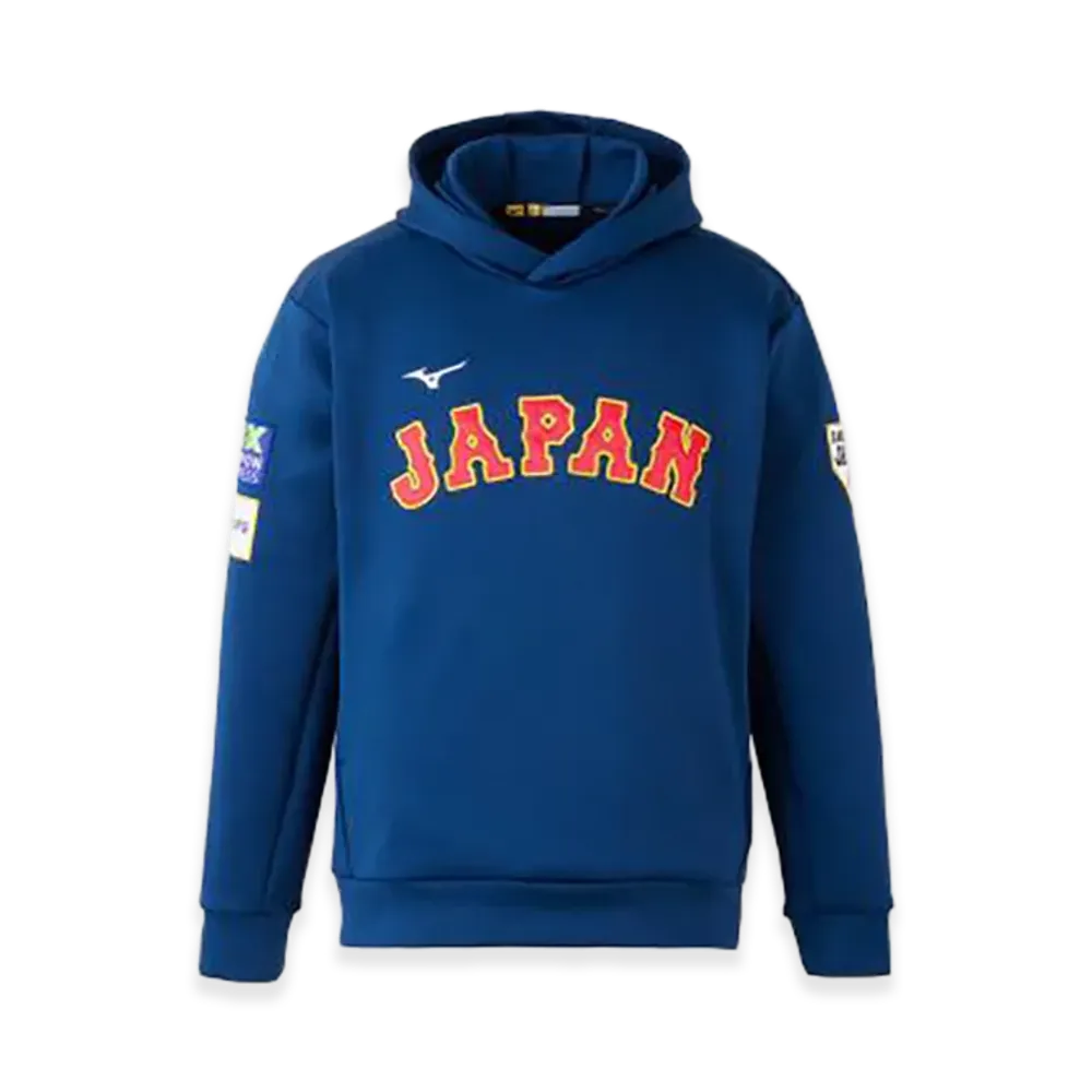 MIZUNO 2026WBC Samurai Japan Authentic Stretch Sweat Hoodie "Navy"