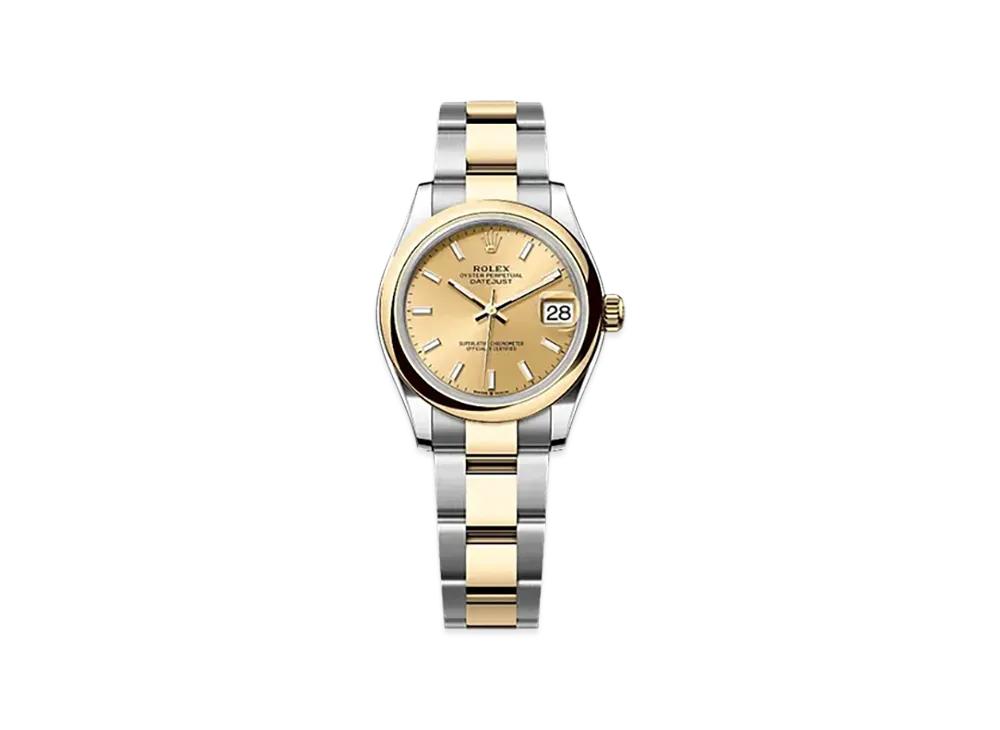 ROLEX Datejust 31mm Oystersteel & Yellow Gold 278243 "Champagne-colour"