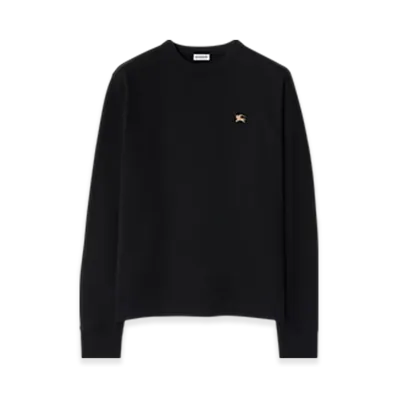 Burberry Night Stamp Cotton Sweatshirt "Black"
