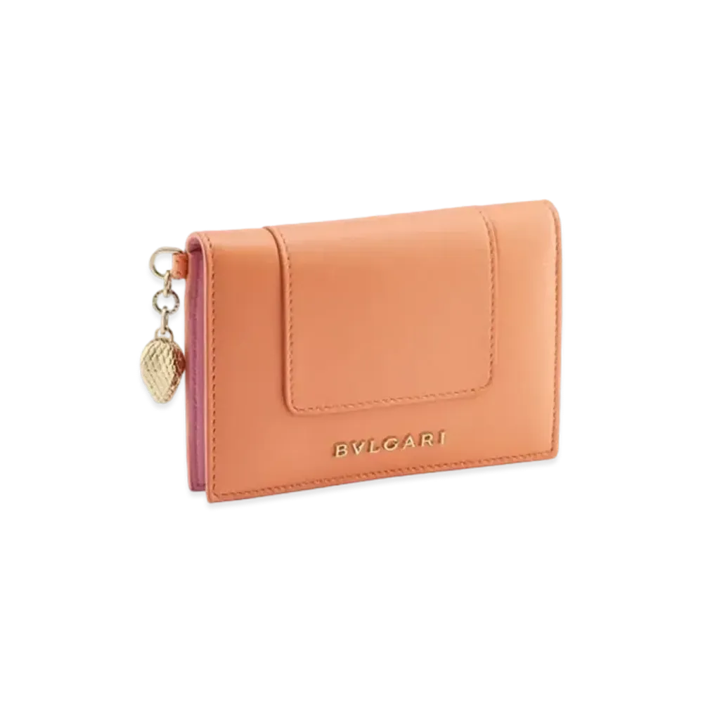 BVLGARI Serpenti Forever Card Holder "Orange"