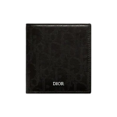 Dior Burtical Wallet Dior Oblique Galaxy Leather "Black"