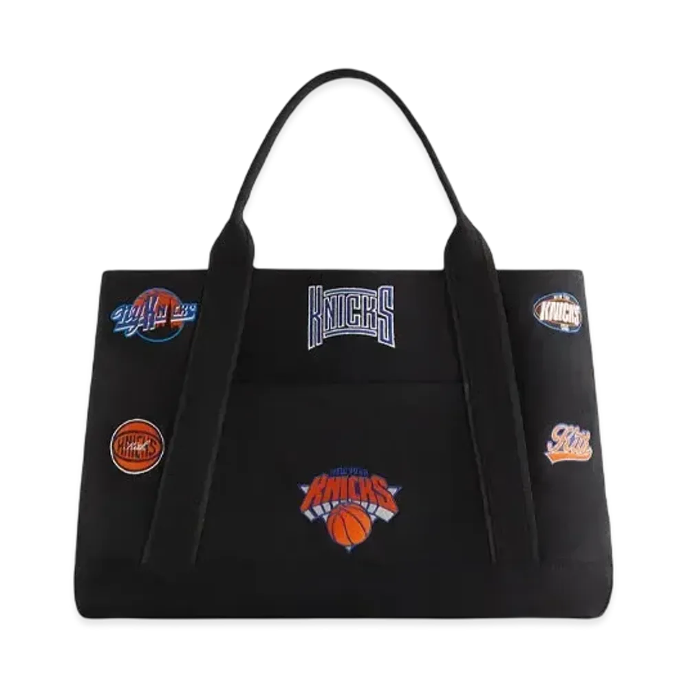 Kith x The New York Knicks All Over Embroidered Canvas Tote "Black"
