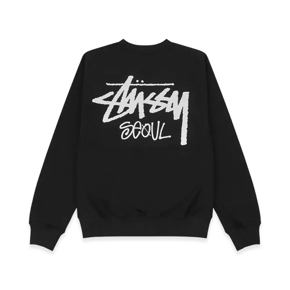 Stussy Stock Seoul Crew 2023 "Black"