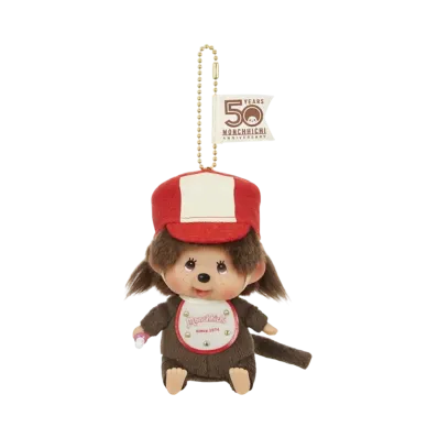 Sekiguchi Let's! Parade Monchhichi Kao-deka SS Keychain Girl