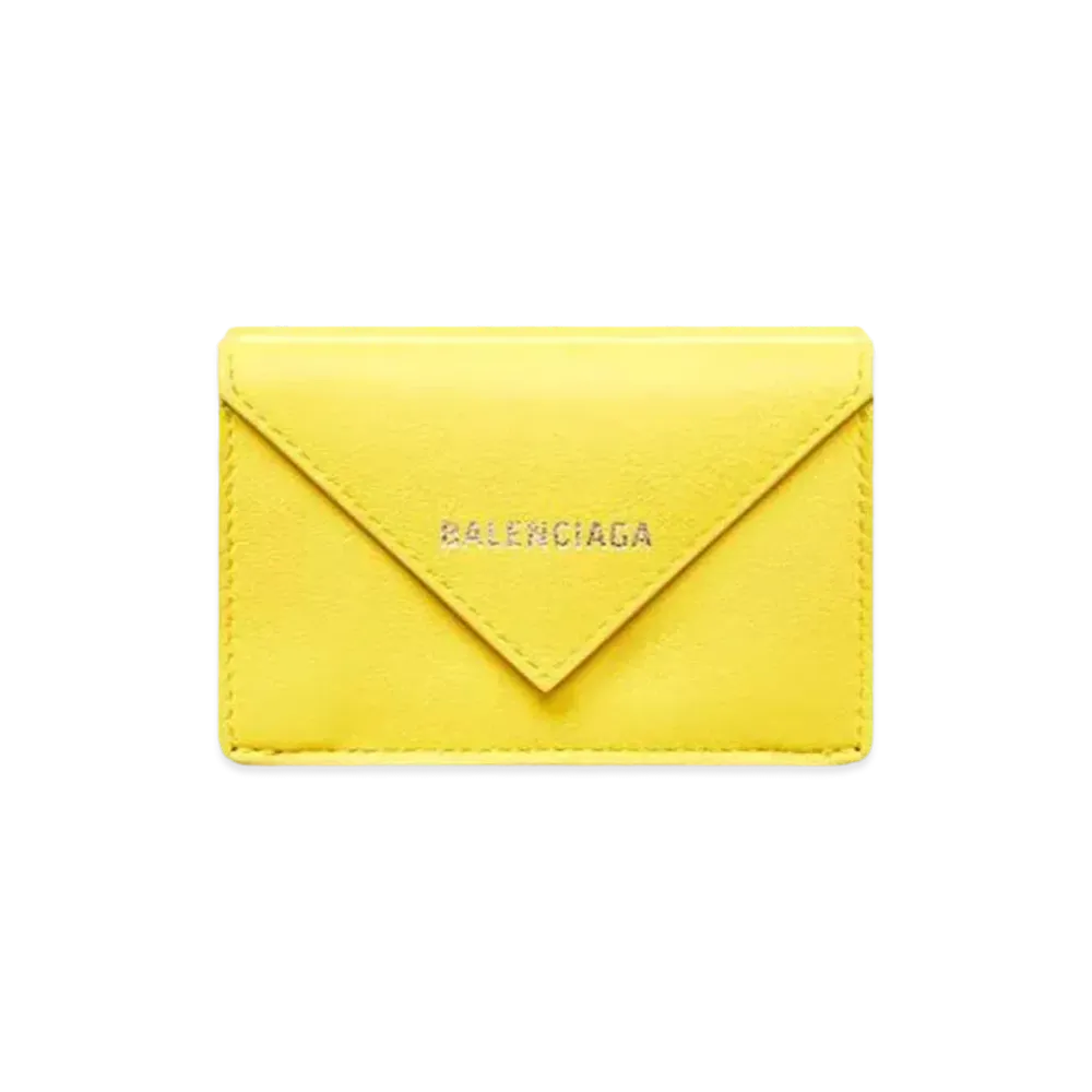 BALENCIAGA Papier Mini Wallet "Yellow"