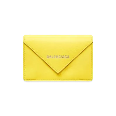 BALENCIAGA Papier Mini Wallet "Yellow"