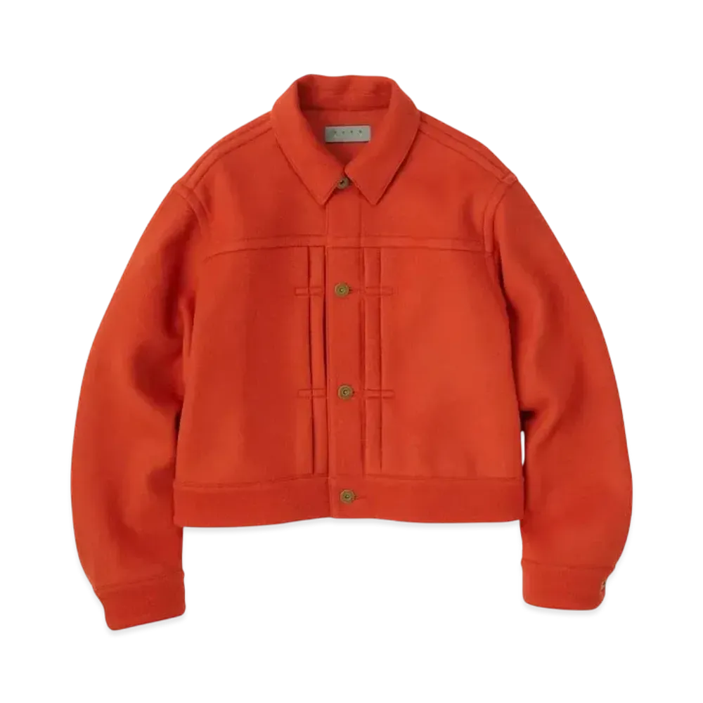 KURO Classical Melton Jacket "Orange"