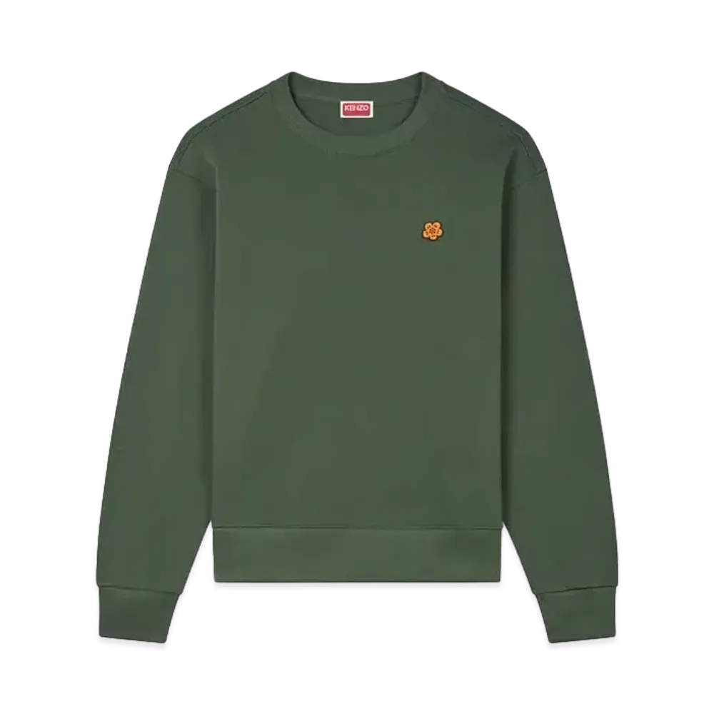 KENZO 'BOKE FLOWER' Embroidery Sweat "Dark Khaki"