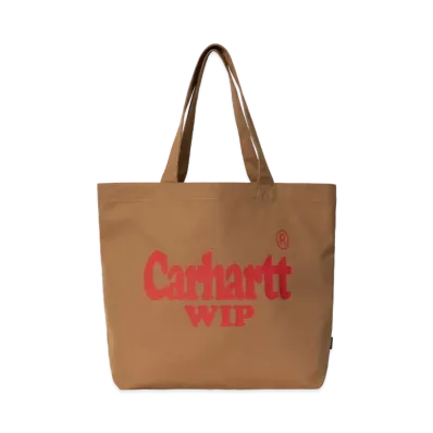 Carhartt Canvas Graphic Tote Large Spree Print "Hamilton Brown"