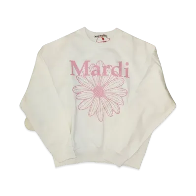 Mardi Mercredi Sweatshirt Flowermardi "White Pink"