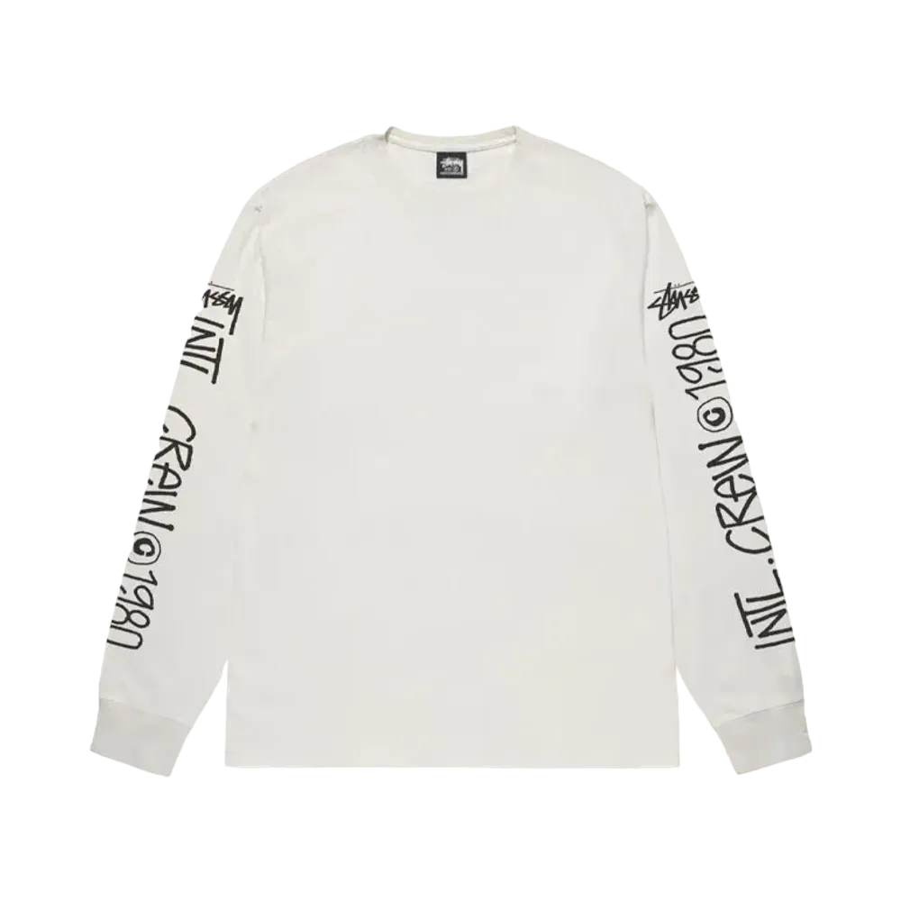 Stussy Intl Crew LS Tee Pigment Dyed "Natural"