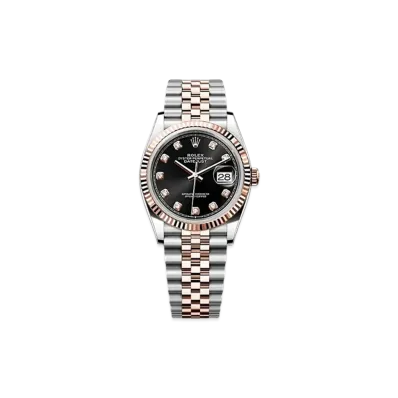ROLEX Datejust 36 Oystersteel & Everose Gold "Black"