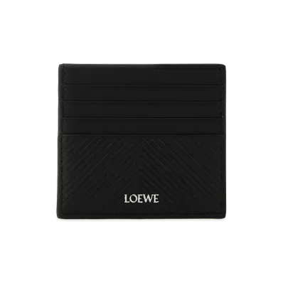 LOEWE Black Leather Card Holder "Black"