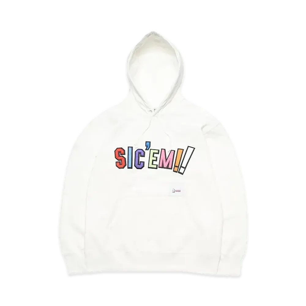 Supreme x WTAPS Sic'em! Hooded Sweatshirt "White"