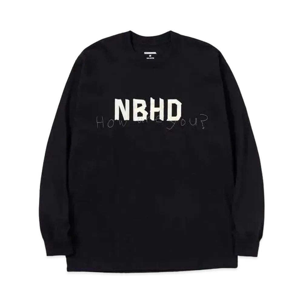 NEIGHBORHOOD TAPE / C-TEE . LS "Black"