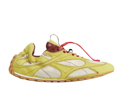 Bottega Veneta Women's Orbit Flash Sneakers "Limone/Dark Apple Candy/Tufo"