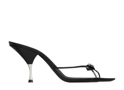 Saint Laurent Women's Jerry Mules in TPU and Rhinestones "Black"
