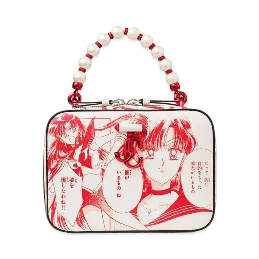 Jimmy Choo x Pretty Guardian Sailor Moon Sailor Mars Avenue Vanity Bag (Not Includes Packs of Collector Cards)
