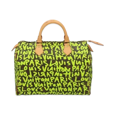 Louis Vuitton Speedy 30 Monogram Graffiti Stephen Sprouse Collection "Vert"