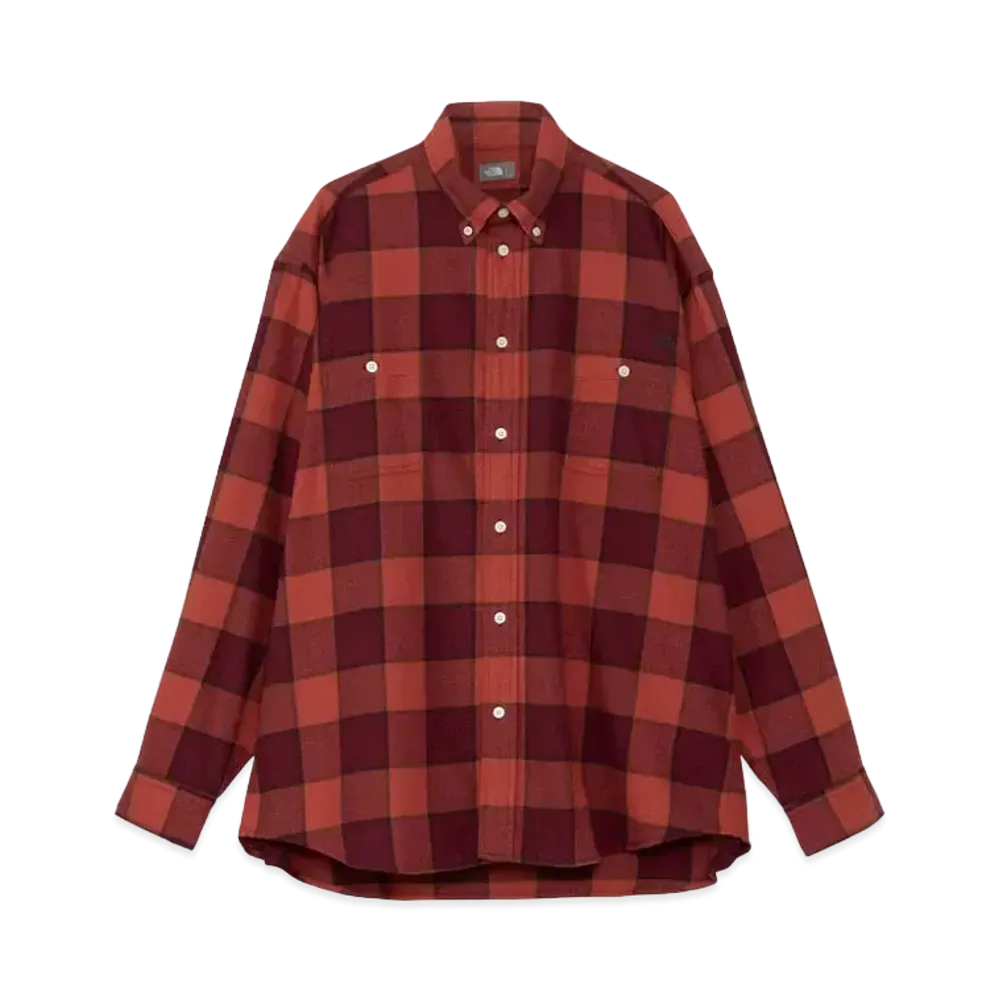 The North Face Long Sleeve Frostforge Flannel Shirt "BeetrootxOrange"