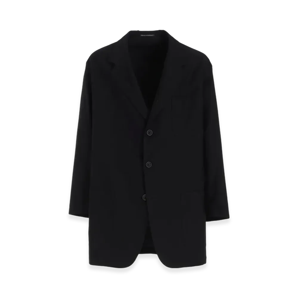Yohji Yamamoto POUR HOMME Wide Twill 3Pocket Jacket "Black"