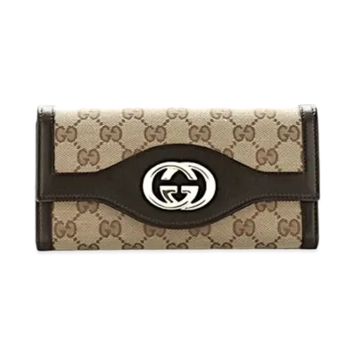 GUCCI GG Canvas Sukey Wallet "Beige"