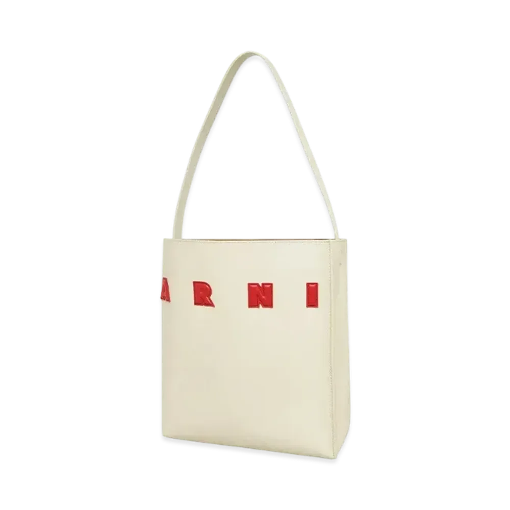 MARNI SHOPPING BAG "IVORY/LACQUER"