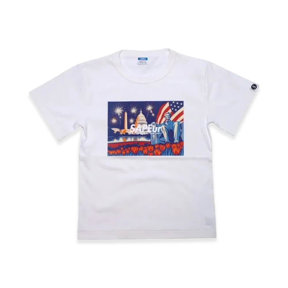 SAPEur Kids Independence Day Graphic Tee S/S Tee "White"