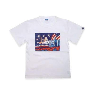 SAPEur Kids Independence Day Graphic Tee S/S Tee "White"