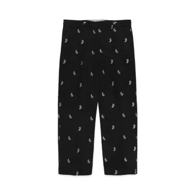 WACKO MARIA DICKIES / PAISLEY PLEATED TROUSERS "Black"