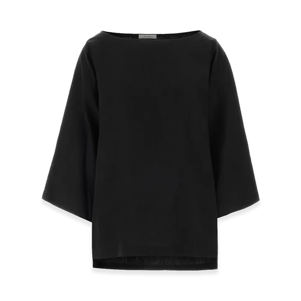 The Row Women's Linen Junia Blouse "Black"
