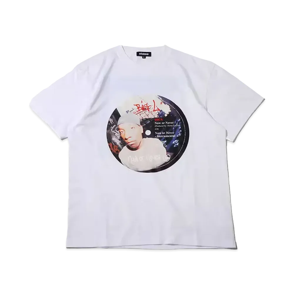 atmos x BIG L x Manhattan Records Vinyl T-shirts "White"