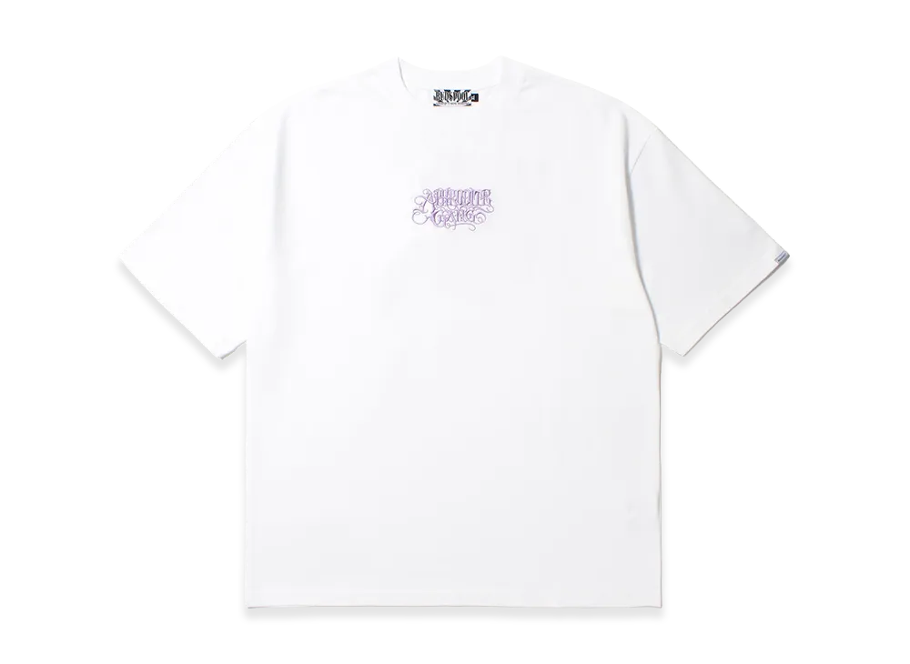 APHRODITEGANG Classic Logo Embroidery S/S Tee "White/Purple"