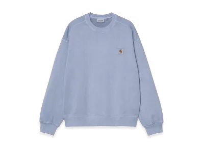 Carhartt WIP Nelson Sweat "Gentle Blue(Garment Dyed)"