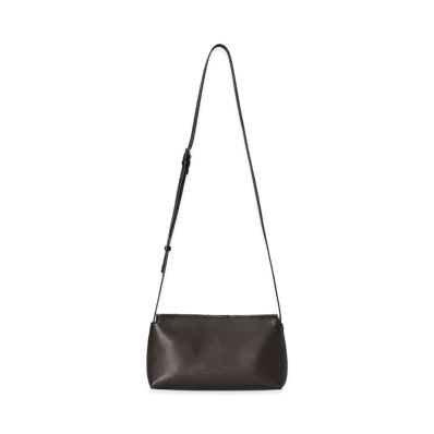 The Row Women's Rene Leather Crossbody Bag "Dark Brown"