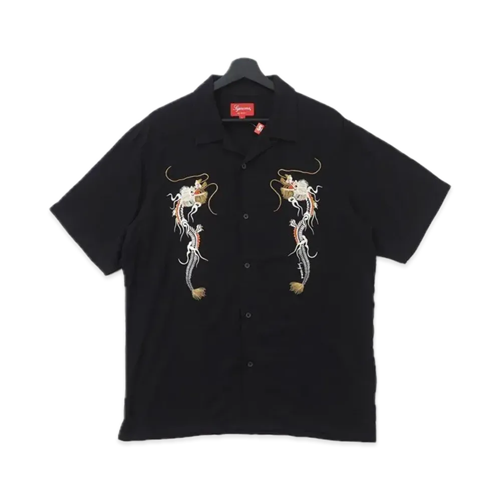 Supreme Dragon Rayon Shirt "Black"