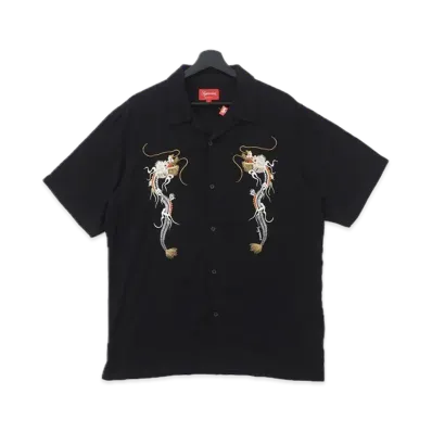Supreme Dragon Rayon Shirt "Black"