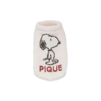 GELATO PIQUE x PEANUTS Cat & Dog Snoopy Baby Moko Jacquard Pullover "Off White"