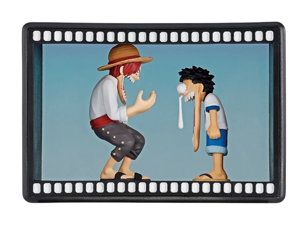 BANDAI "Ichiban Kuji" -One Piece Red-Haired Pirates- E Prize Hakoni World Shanks/Luffy