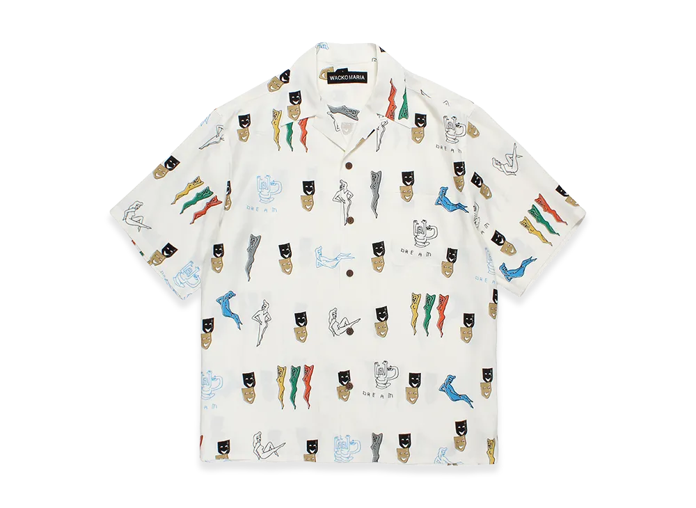 WACKO MARIA Hawaiian Shirt "White"