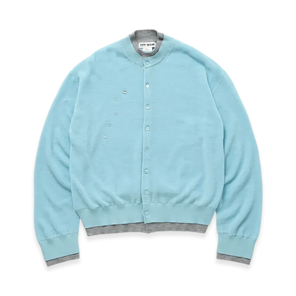 TTTMSW Layered Knit Cardigan "Blue"